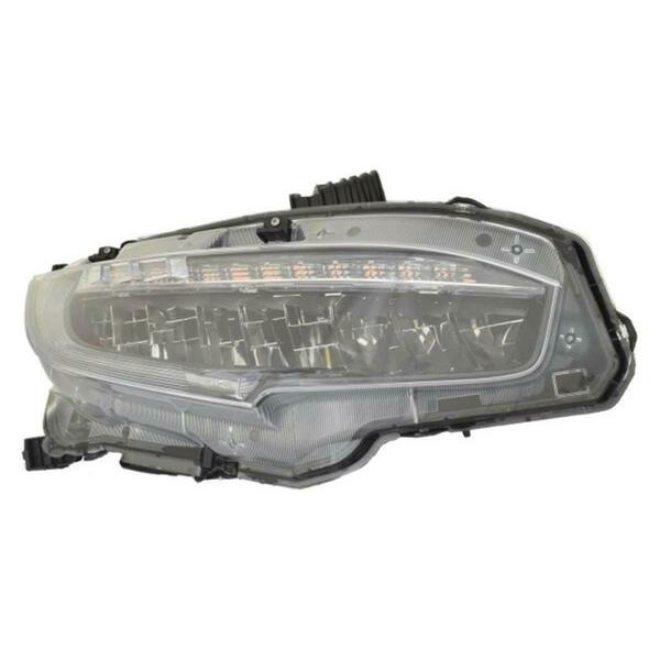 Sherman Parts Passenger Side Replacement Headlight for 2020-2021 Honda Civic SHEHOCIVI20-150-2